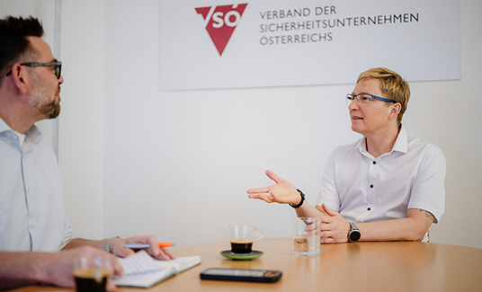 Pernthaller und Grabovszki im Gespräch